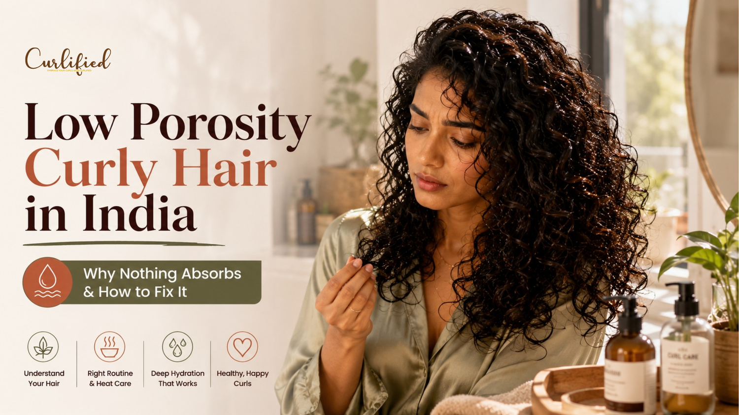 Low Porosity Curly Hair in India: Why Nothing Absorbs and How to Fix It