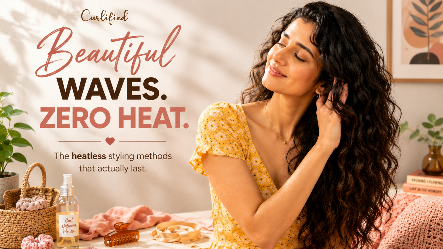 Heat-Free Wavy Hair: The Best Styling Methods for Indian Women That Actually Last