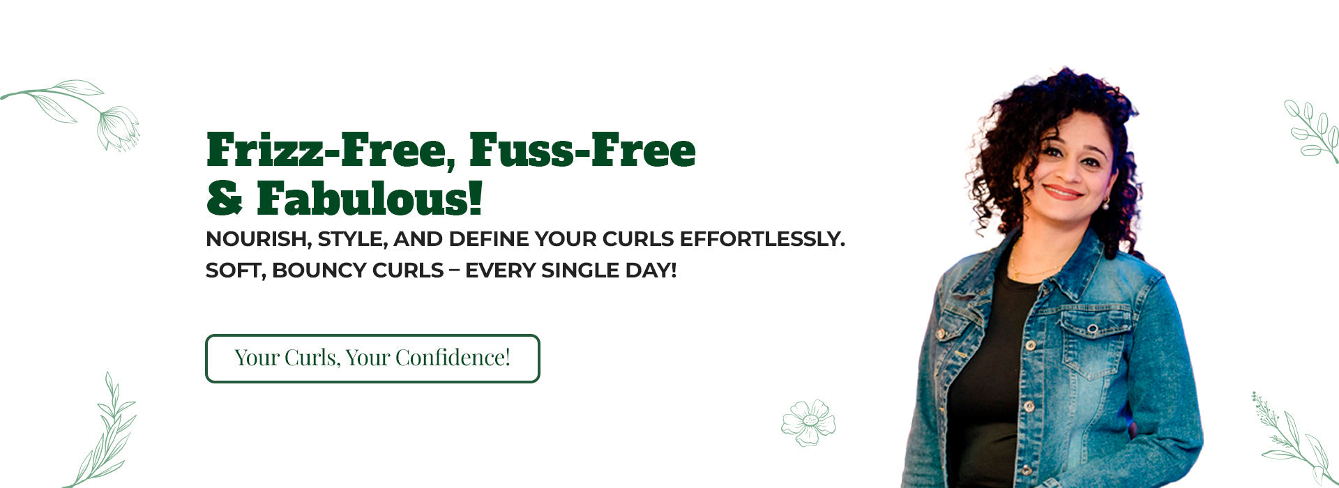 Curl Mantra curly hair model