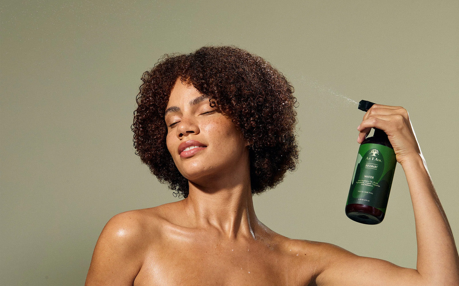 As I Am curly hair model
