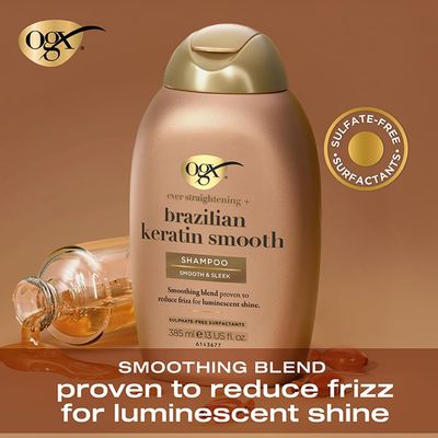 OGX Ever-Straightening Brazilian Keratin Smooth Shampoo - photo 3