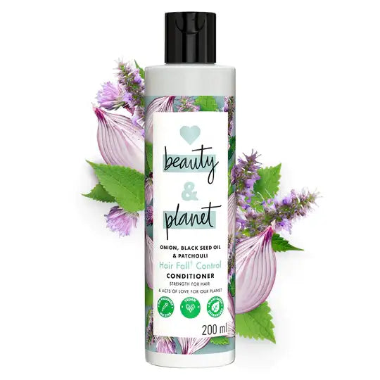 Love Beauty and Planet Onion, Black Seed Oil and Patchouli Hair fall Control Sulfate Free Conditioner