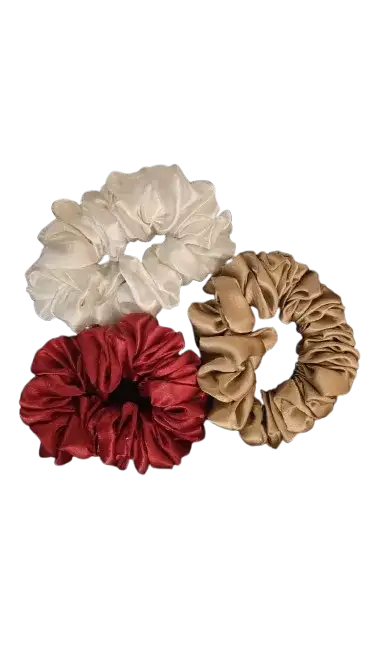 Curl Care Satin Hair Scrunchies Assorted Curl Protector - photo 4
