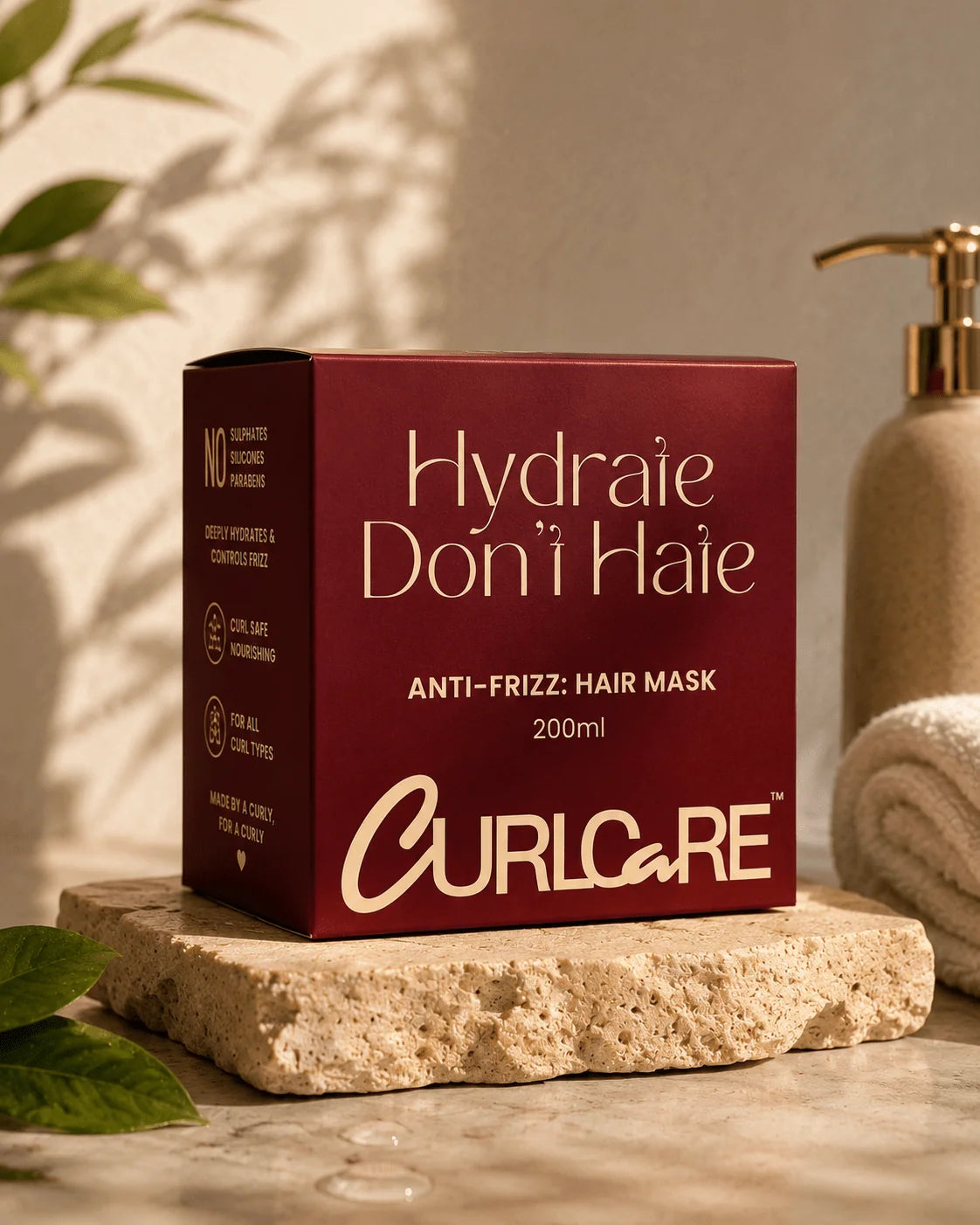 Curl Care Hydrate Don't Hate Anti Frizz Deep Conditioner
