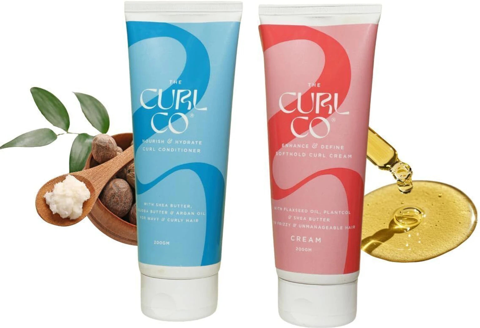 THE CURL CO Curl Conditioner and Curl Cream Bundle