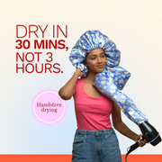 Curlyn Satin Bonnet Dryer (Printed)