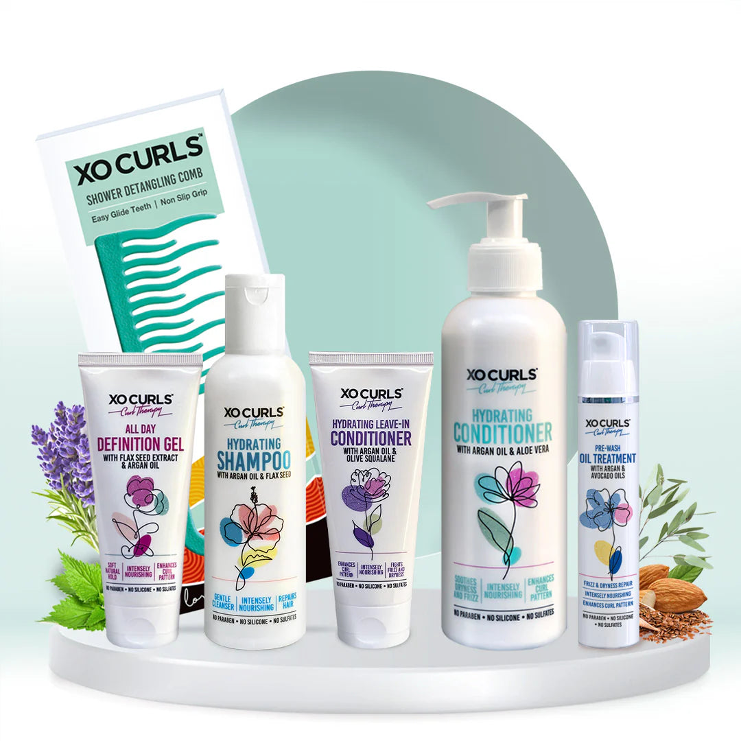 XO Curls 6 Piece Combo for Complete Hair Care