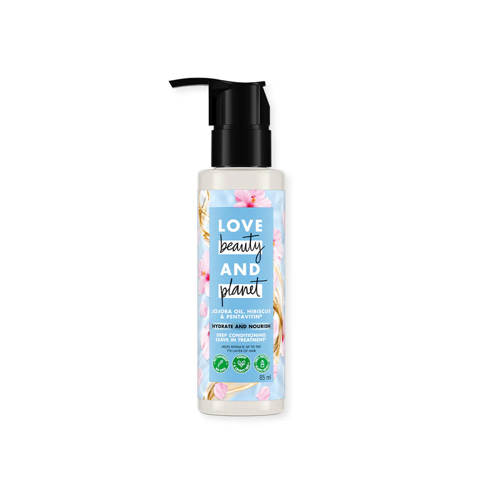 Love Beauty And Planet Hydrate & Nourish Pentavitin & hibiscus Leave in Conditioner - 85_ML