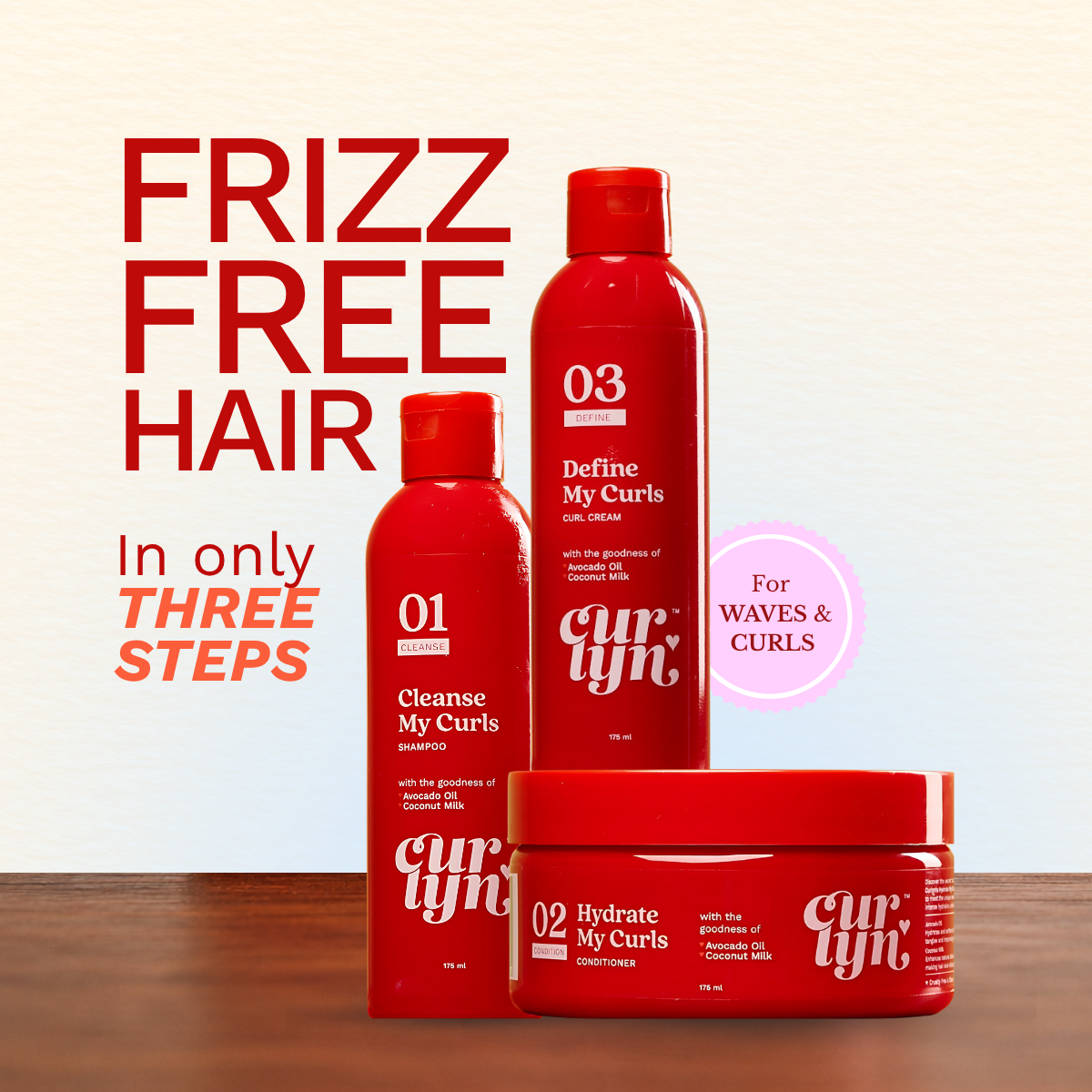Curlyn 3-Step Curly Hair Routine