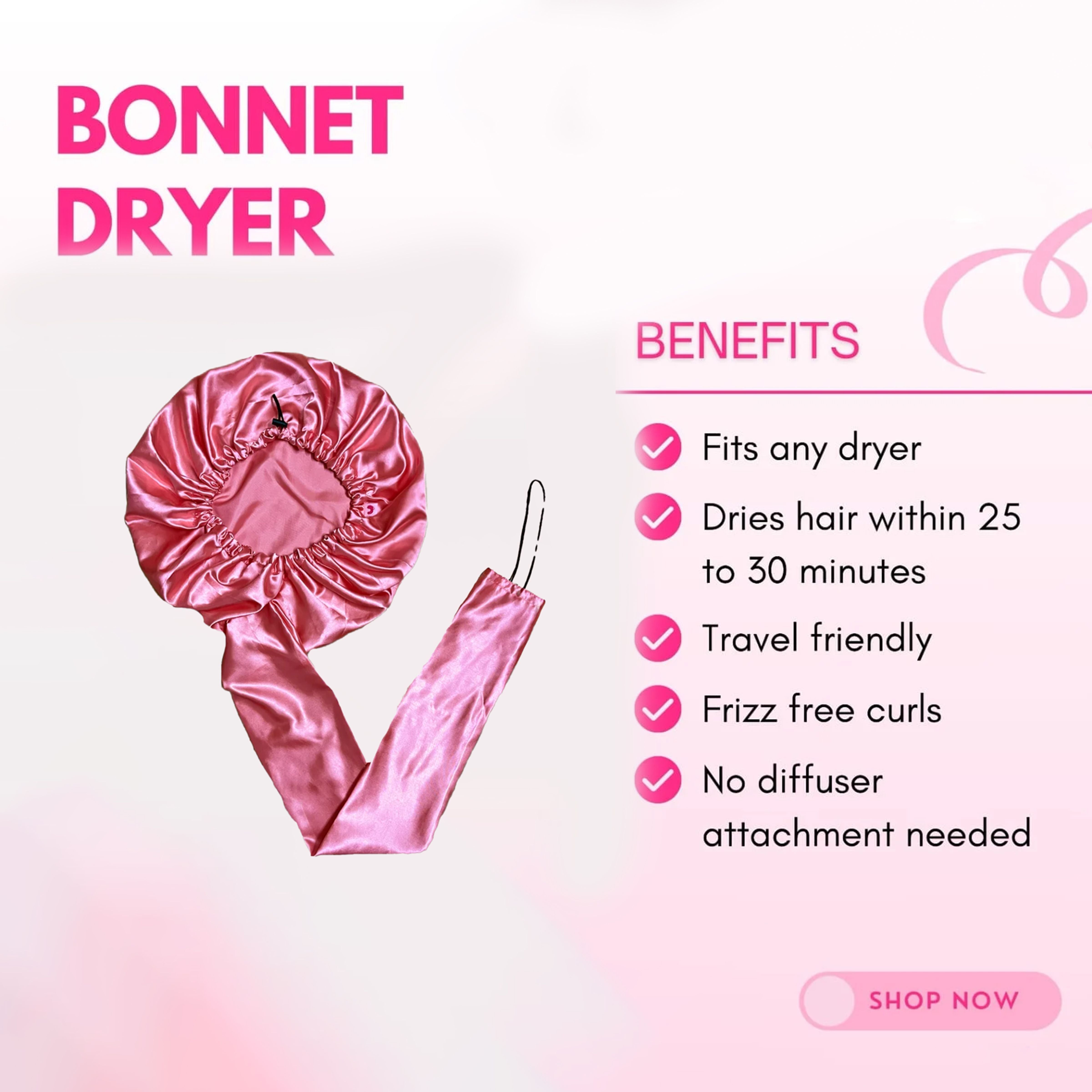 Curlyn Satin Bonnet Dryer (Plain)