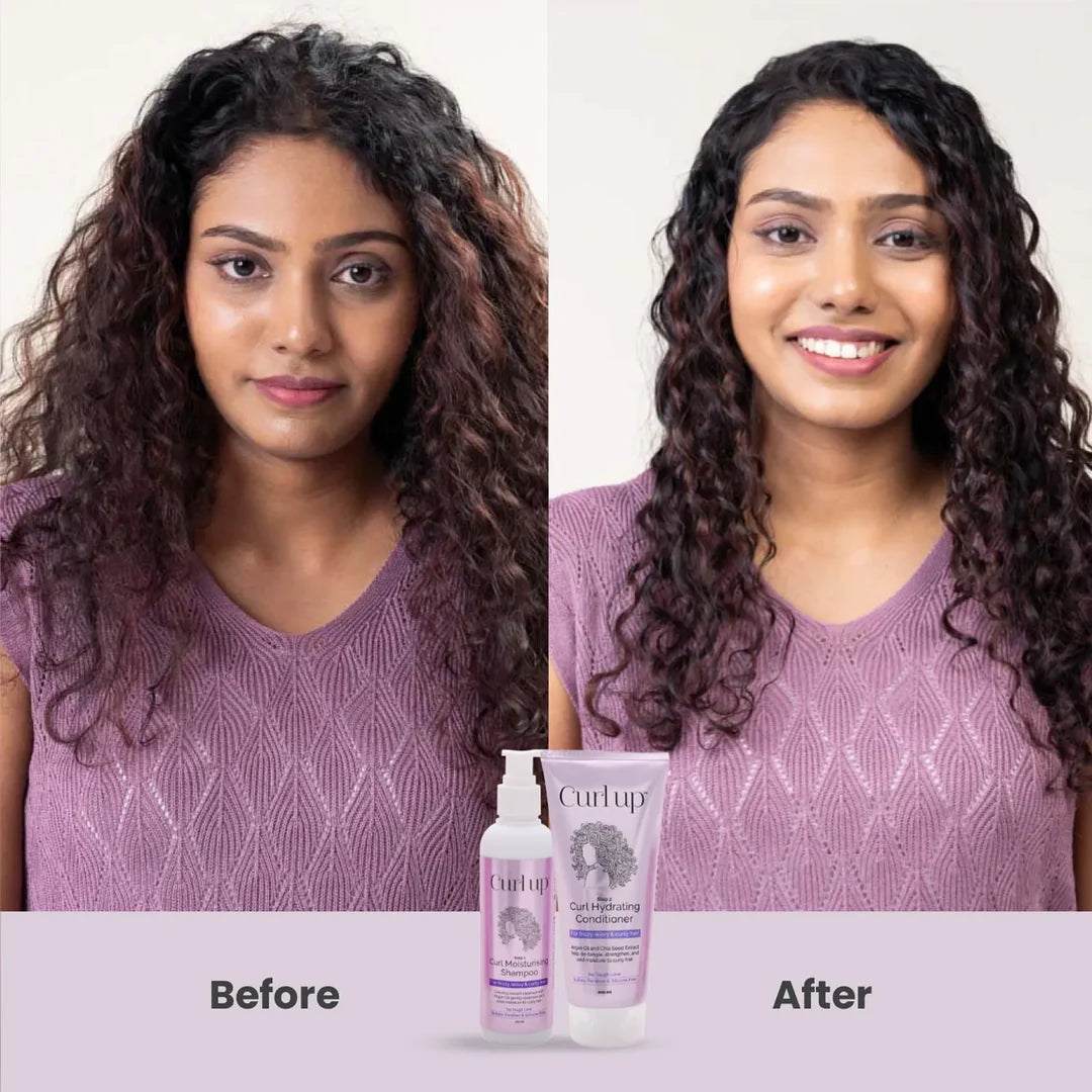 Curl Up Hair Wash Combo with Curly Hair Shampoo & Conditioner