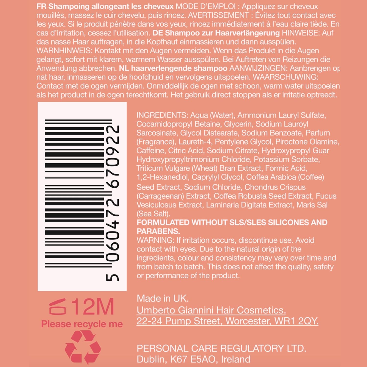Umberto Giannini Grow Long Hair Lengthening Shampoo - photo 2