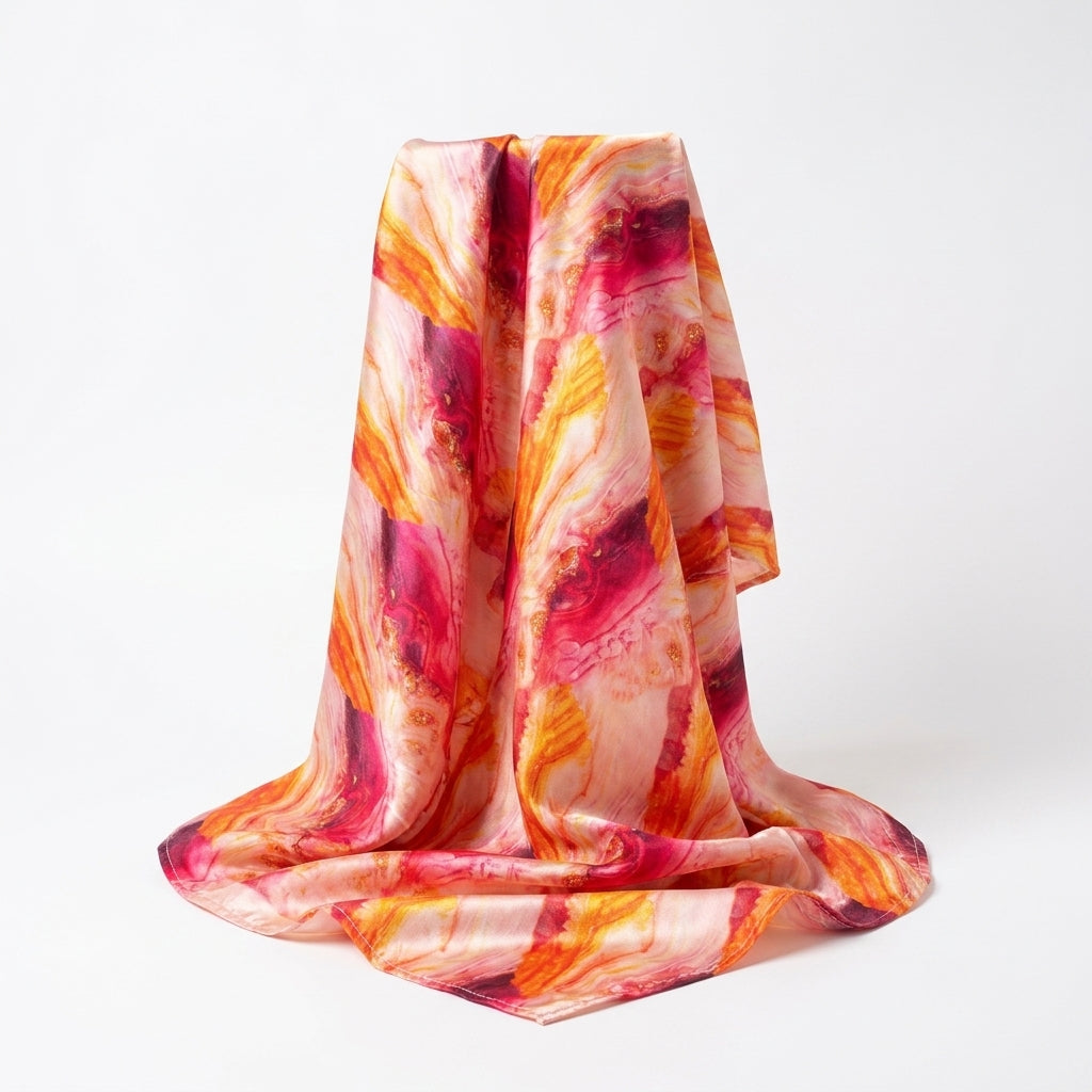 Curlyn Satin Scarf (Printed)