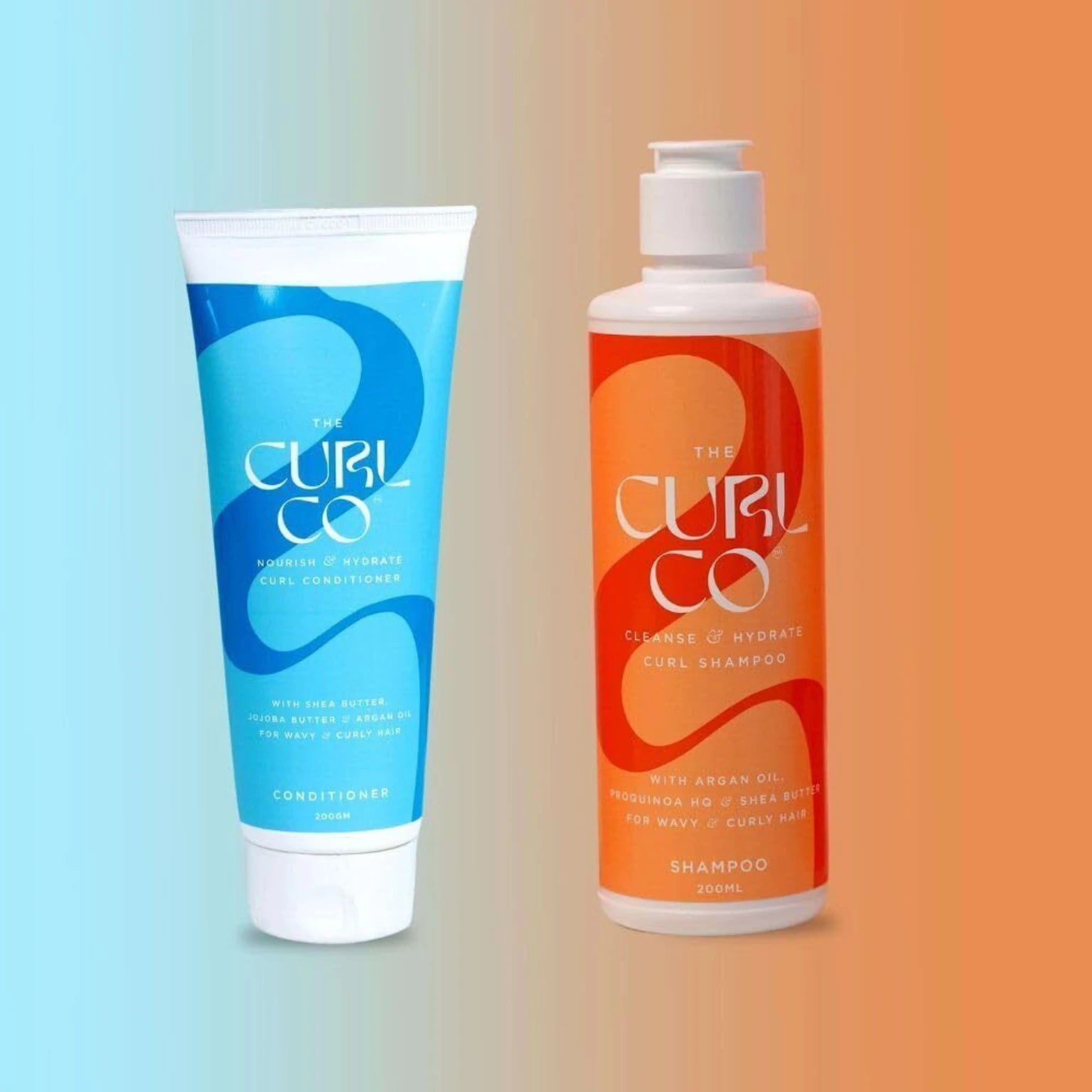 The Curl Co Curl Shampoo and Curl Conditioner Bundle