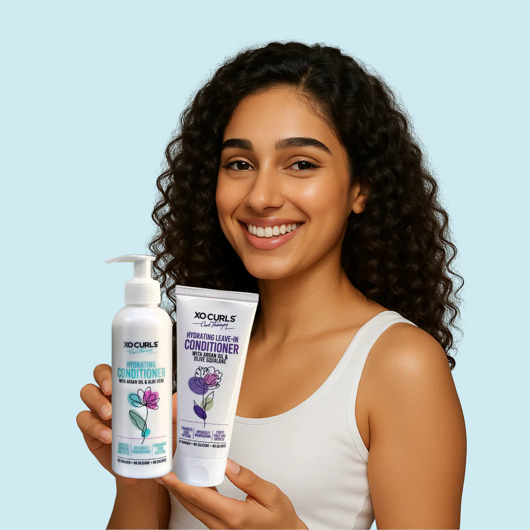 XO Curls Hydrate Conditioner And Soothe Dry Hair With This Hydrating Leave in Conditioner Combo - photo 2
