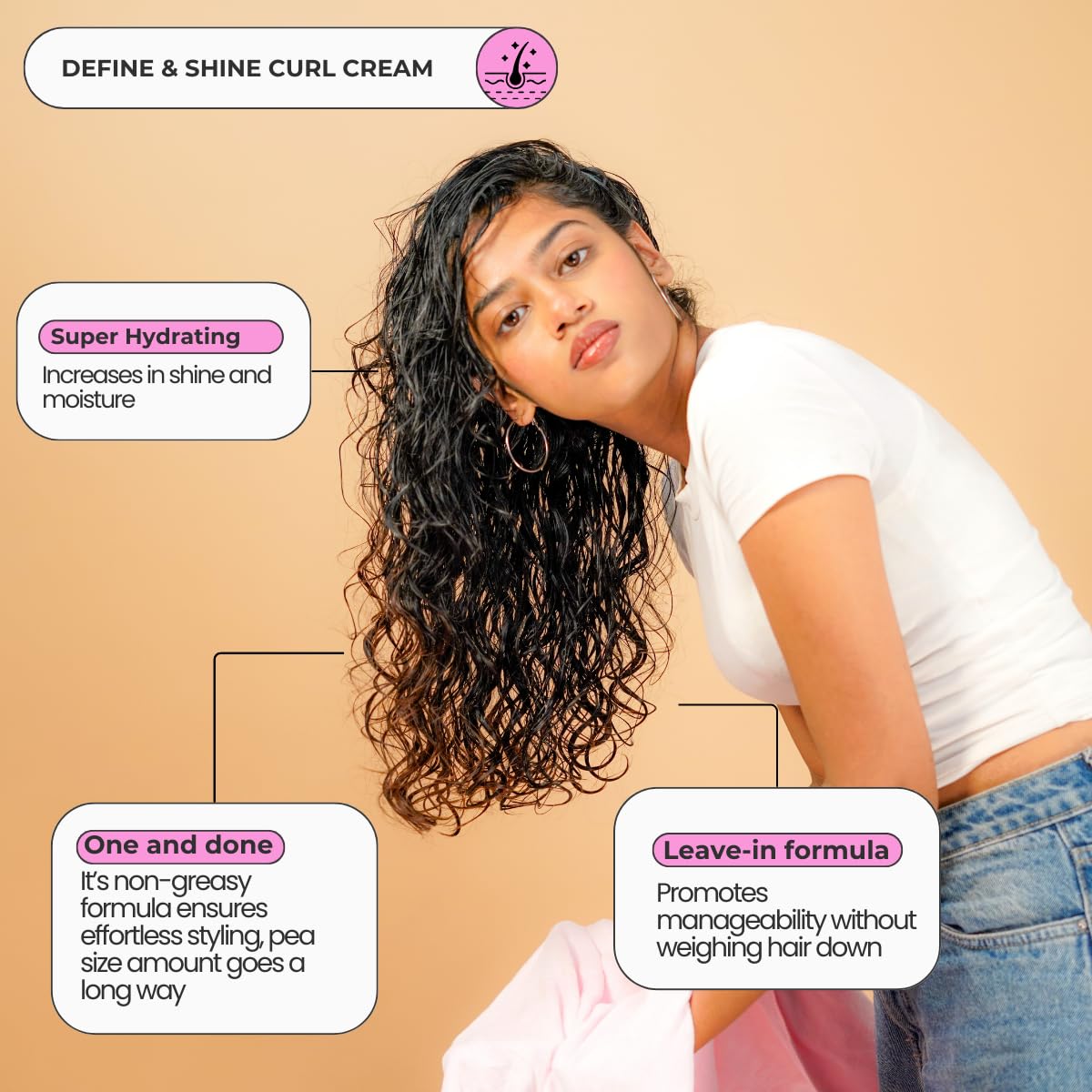 Curl Care Define and Shine Leave-In Curl Enhancer - photo 3