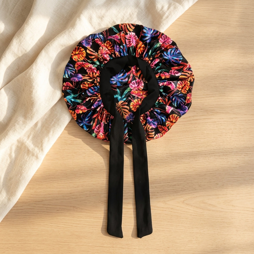 Curlyn Satin Bonnet (Printed)