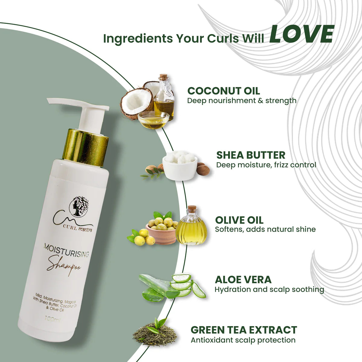 Curl Mantra Moisturising Shampoo - photo 3