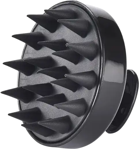 Curl Basics Scalp Round Hair Manual Massager Hair Brush - Black