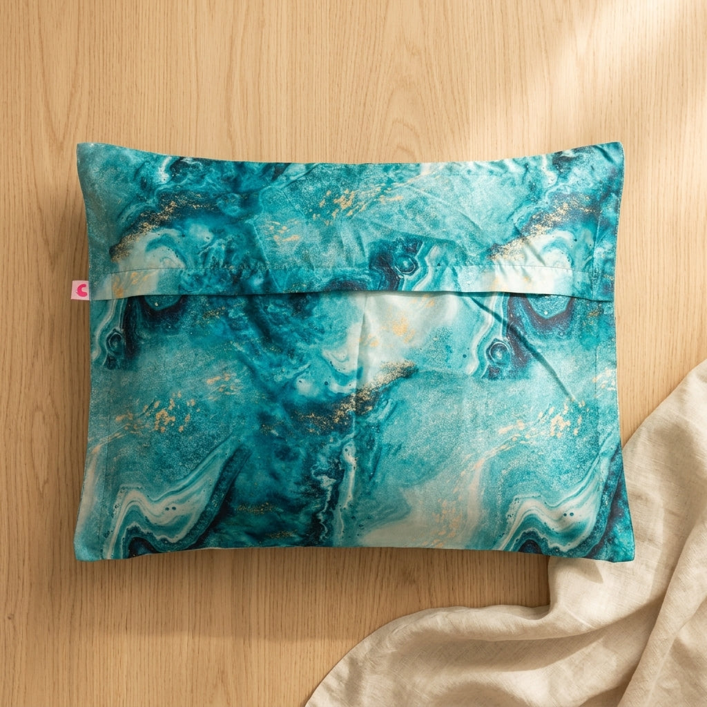 Curlyn Satin Elastic Pillow Cover (Plain)