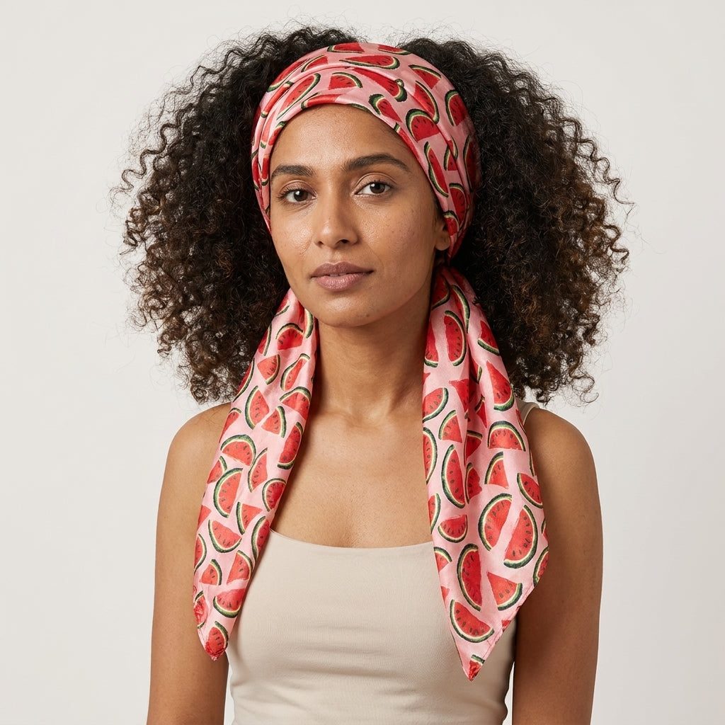 Curlyn Satin Scarf (Printed)