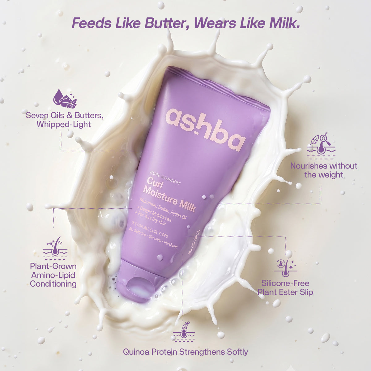 Ashba Botanics Curl Moisture Milk