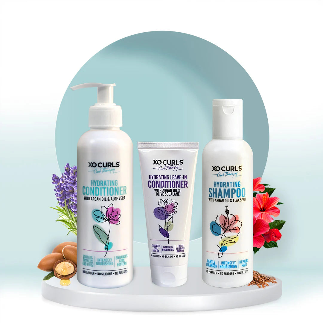XO Curls Tame Frizz And Dryness With This Combo Of Conditioner, Leave-in Conditioner & Gel Combo