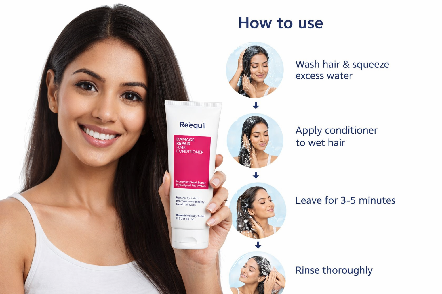 Re'equil Damage Repair Hair Conditioner For Curly Hair - photo 2