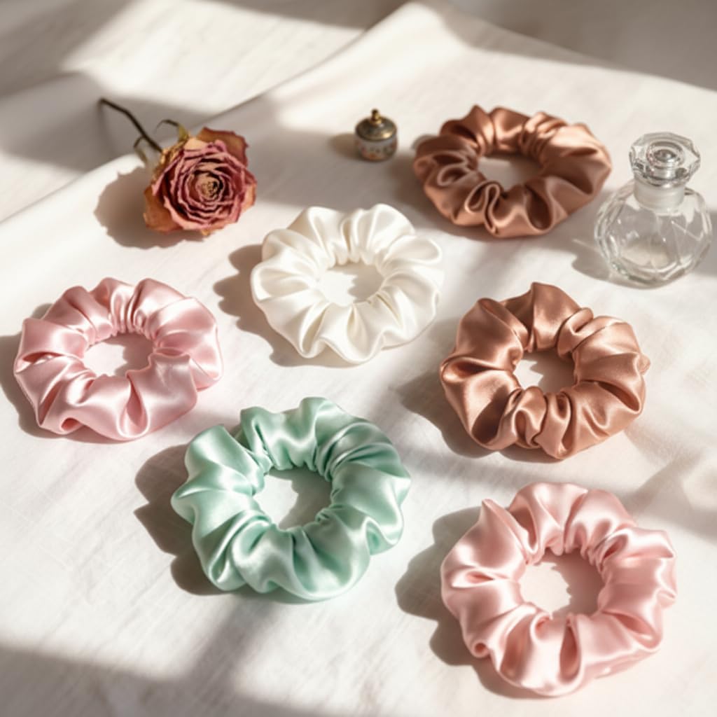 Curl Basics Satin Scrunchies Pack 3