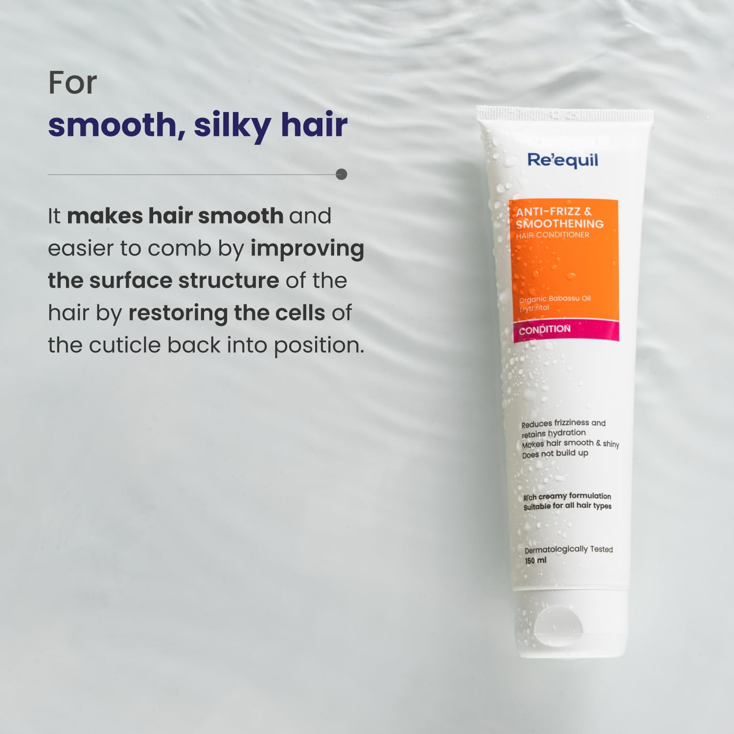 Re'equil Babassu Anti-Frizz & Smoothening Hair Conditioner - photo 3