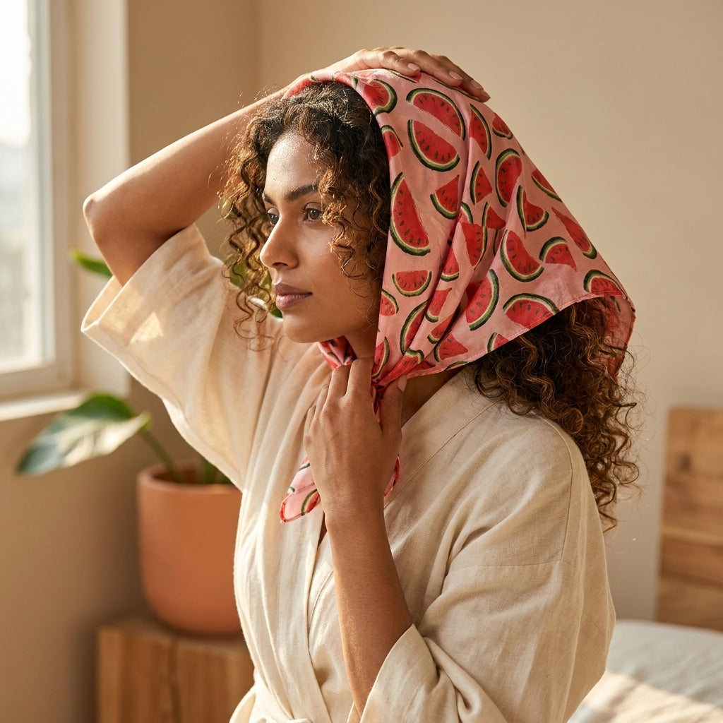 Curlyn Satin Scarf (Printed)