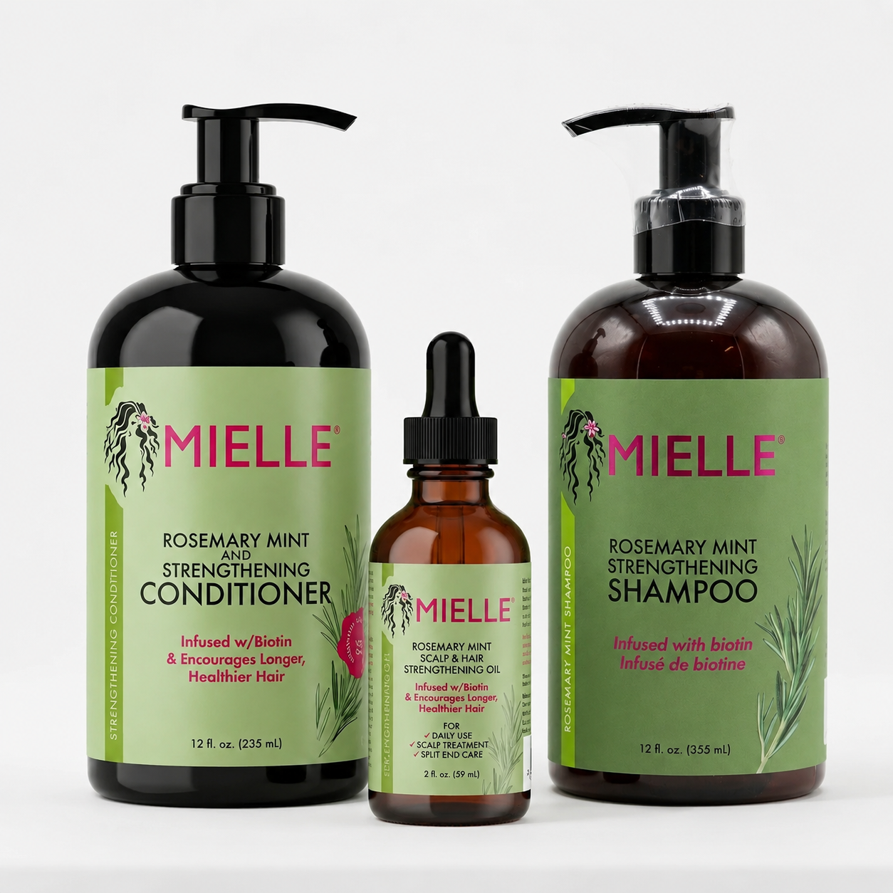 Mielle Organics Rosemary Mint Strengthening Trio