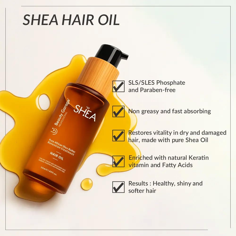 Beauty Garage Pure African Shea Butter Retention Treatment Hair Oil - photo 5