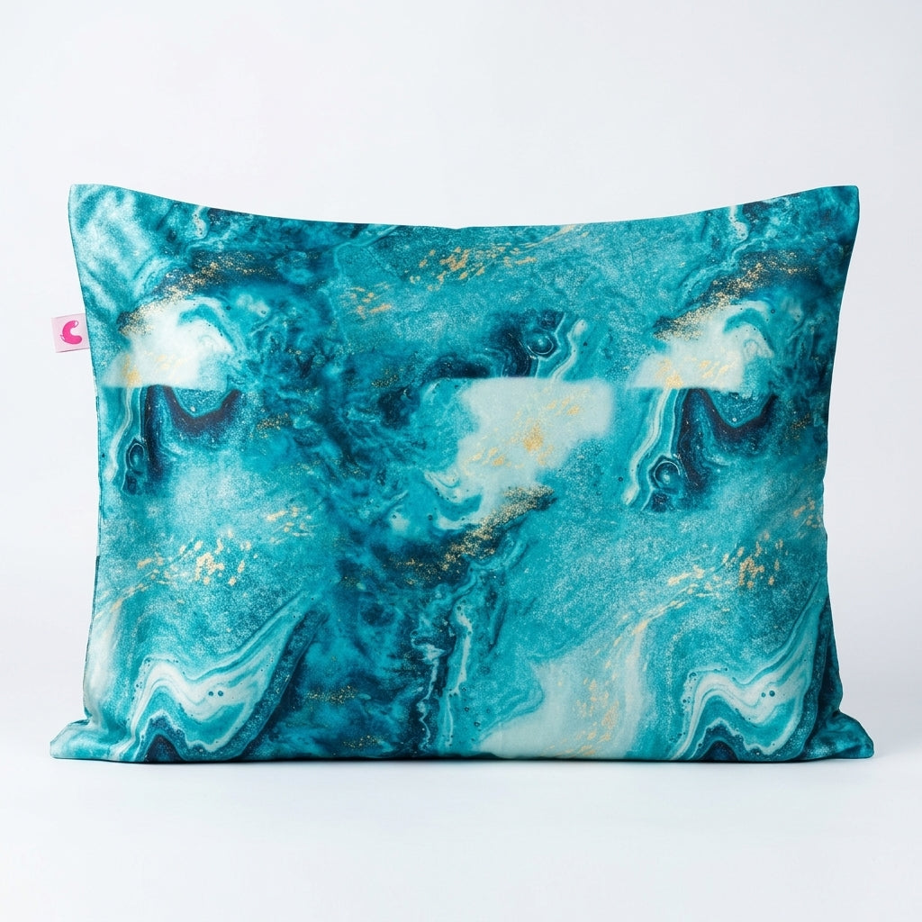 Curlyn Satin Elastic Pillow Cover (Plain)