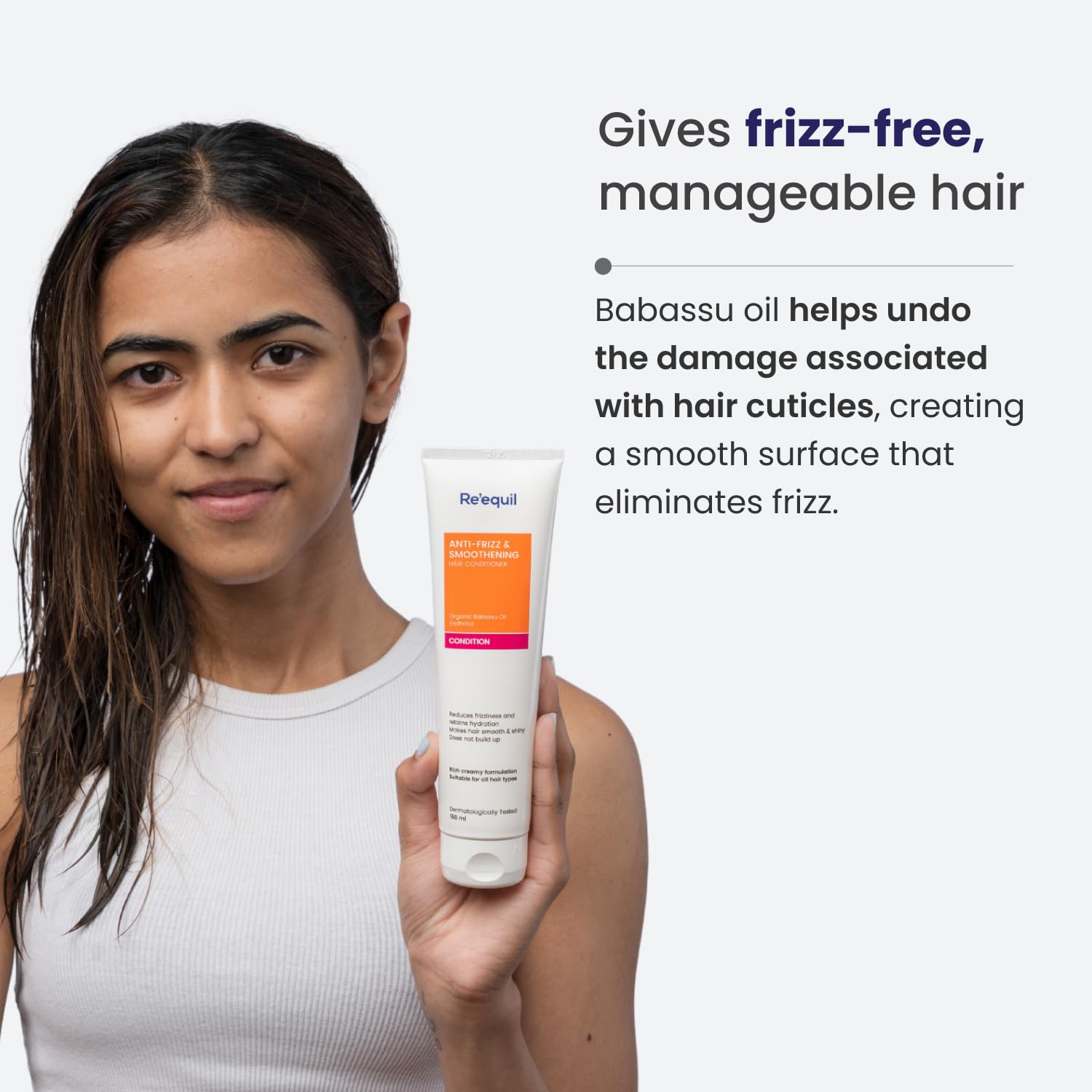 Re'equil Babassu Anti-Frizz & Smoothening Hair Conditioner - photo 4
