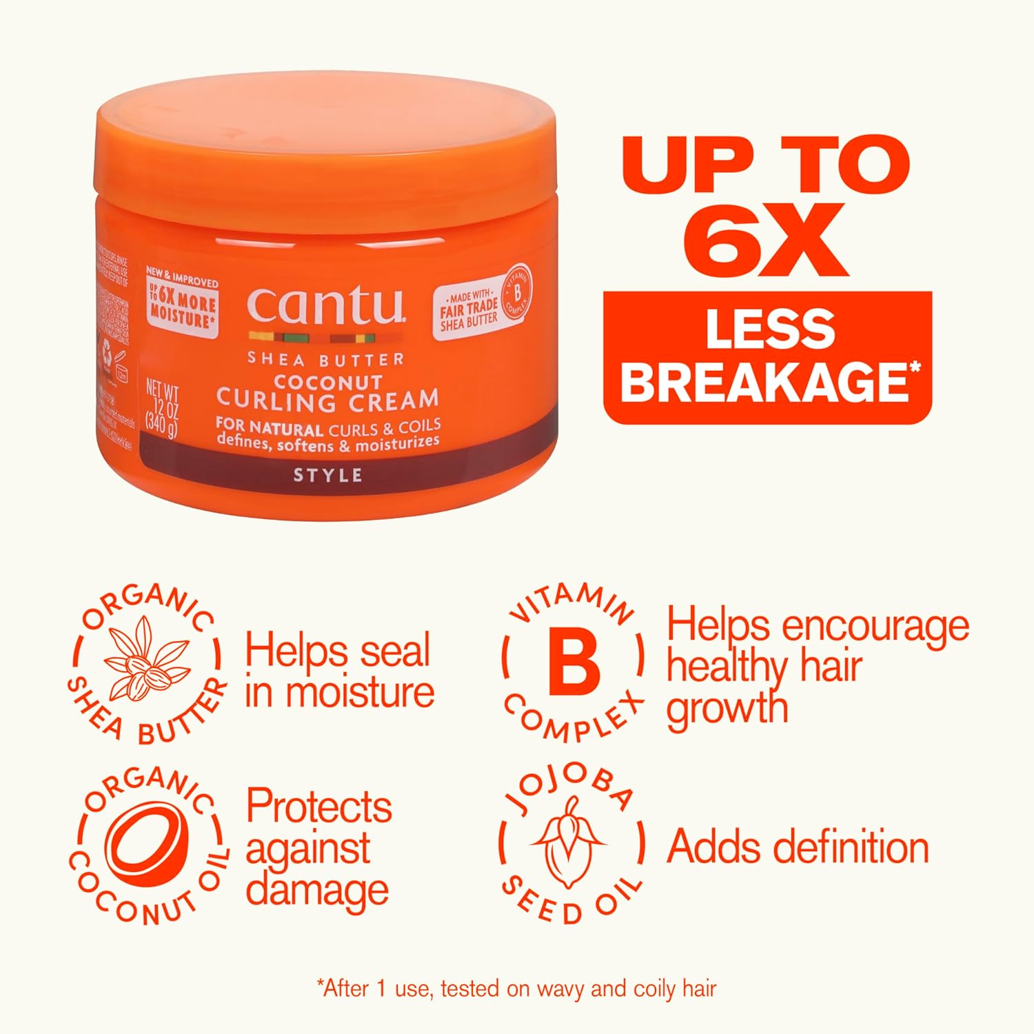 Cantu Shea Butter Coconut Curling Cream