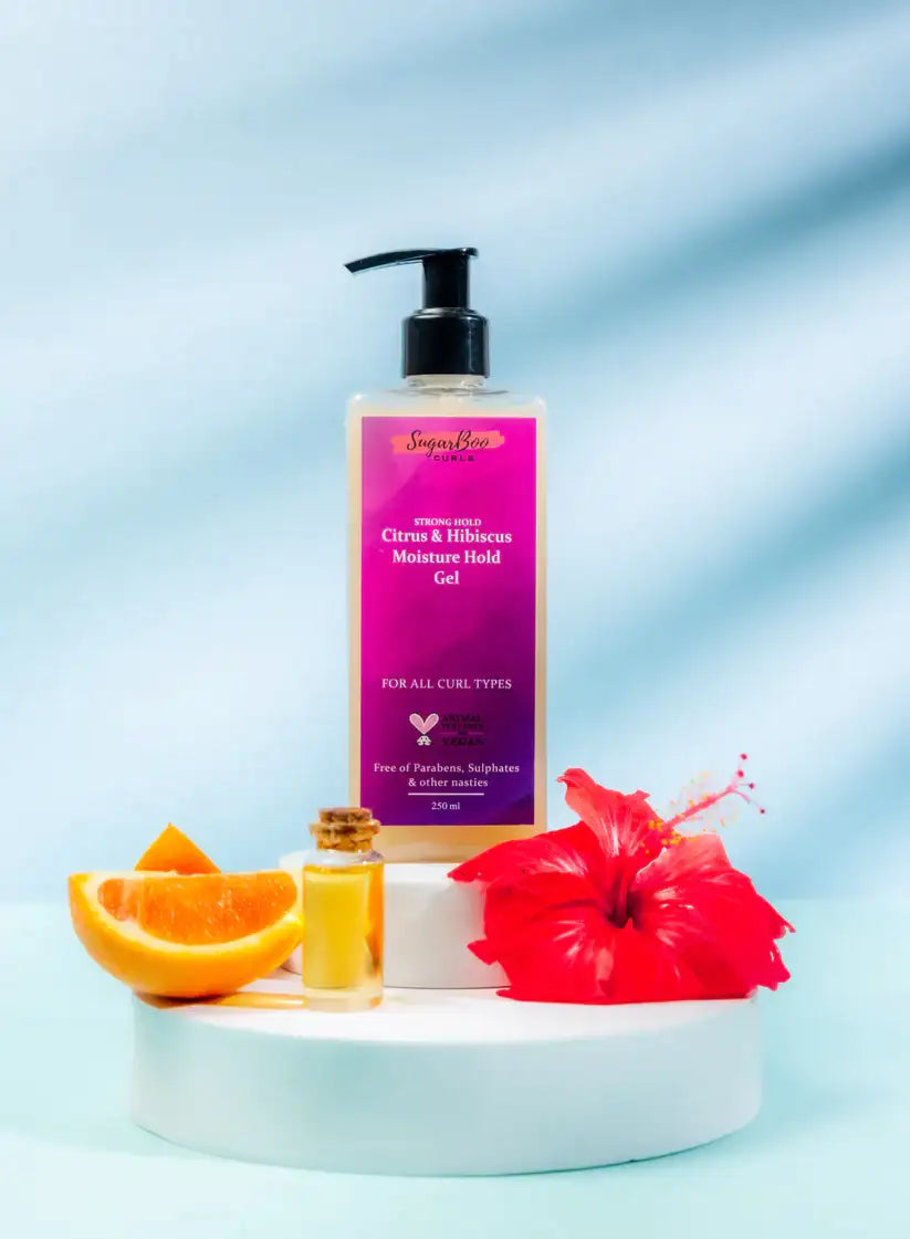 SugarBoo Curls Bundle — Refresh, Styling Foam, Leave-In Conditioner & Citrus & Hibiscus Moisture Hold Gel - photo 4