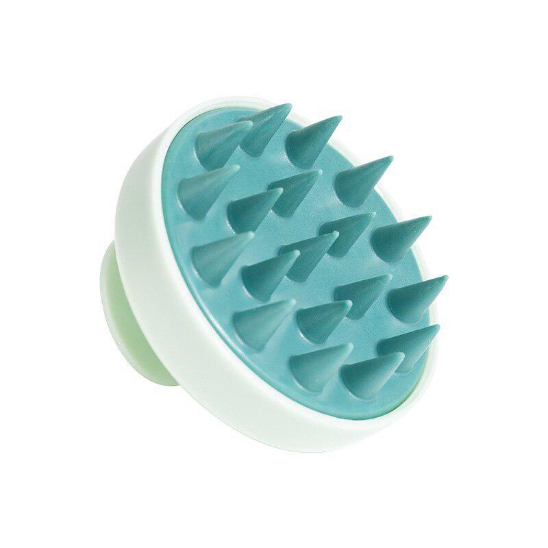 Curl Basics Scalp Round Hair Manual Massager Hair Brush - Green