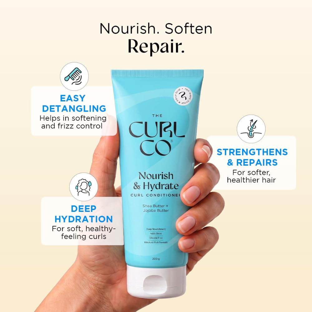 The Curl Co Curl Conditioner and Curl Cream Bundle