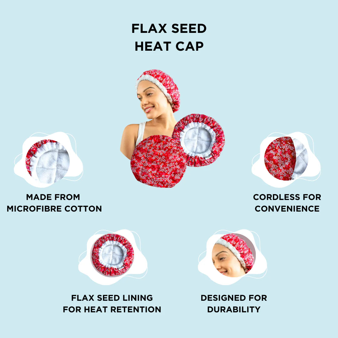 XO Curls Flax Seed Heat Cap - photo 4