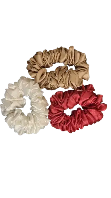 Curl Care Satin Hair Scrunchies Assorted Curl Protector