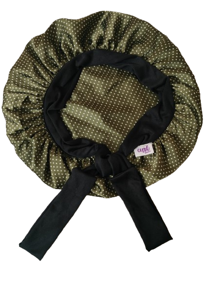 Curl Basics Satin Silk Bonnet - Green