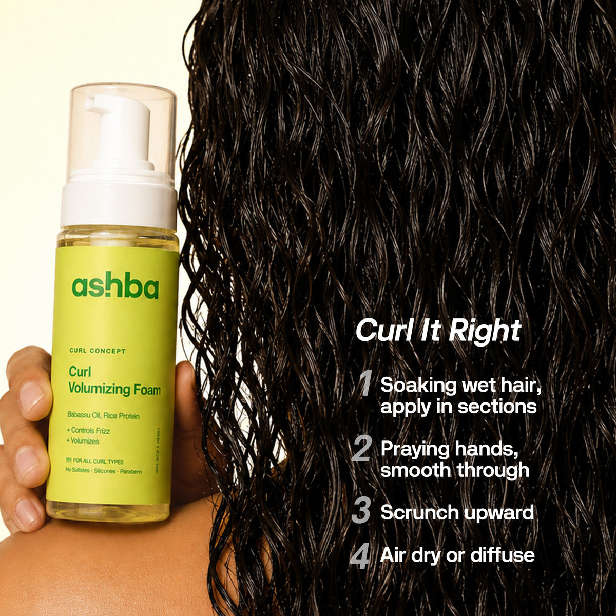 Ashba Botanics Curl Volumizing Foam