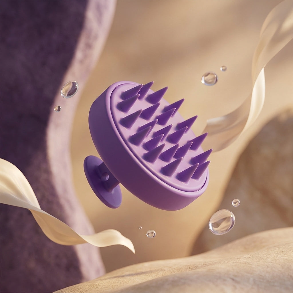 Curl Basics Scalp Round Hair Manual Massager Hair Brush - photo 9