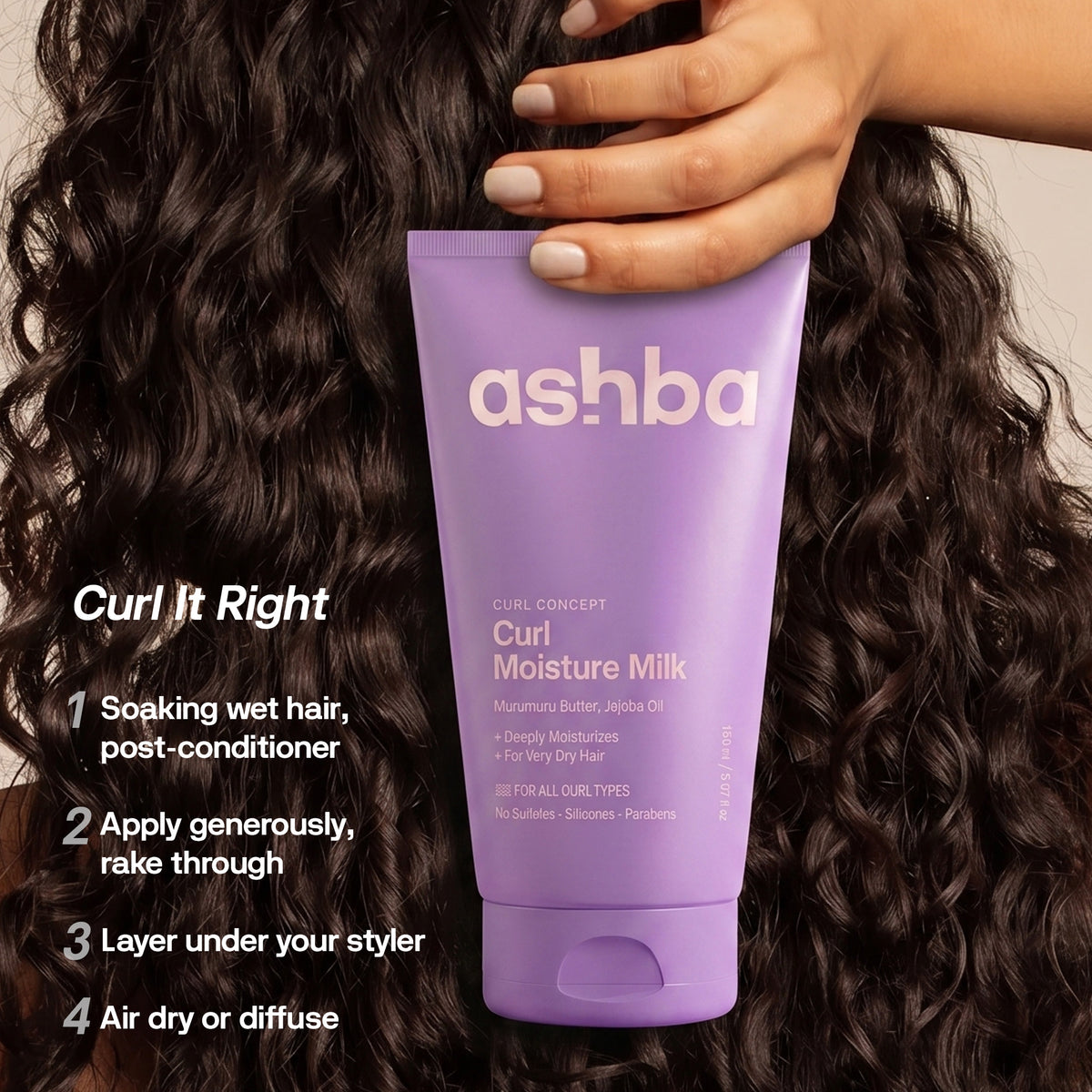 Ashba Botanics Curl Moisture Milk
