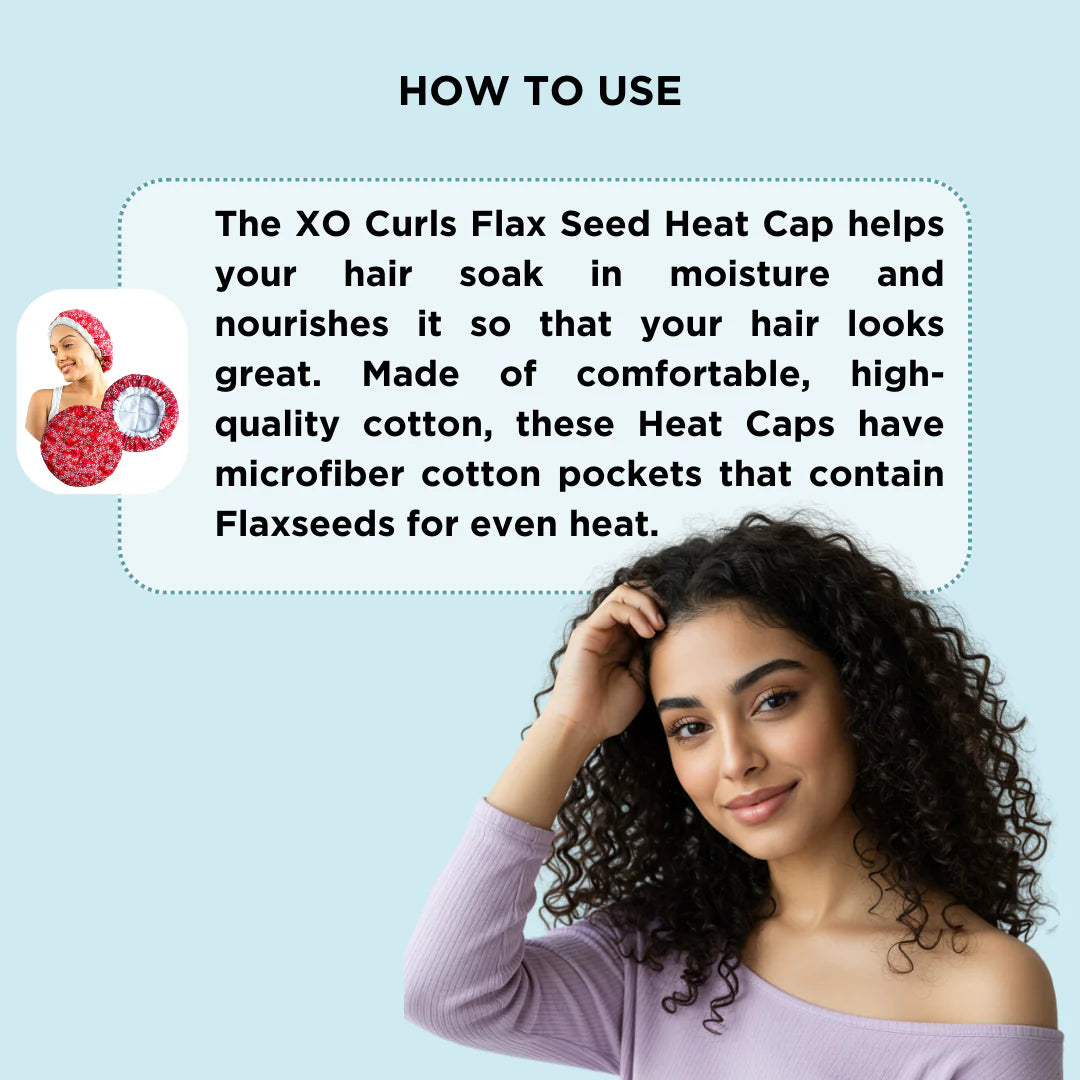 XO Curls Flax Seed Heat Cap - photo 5