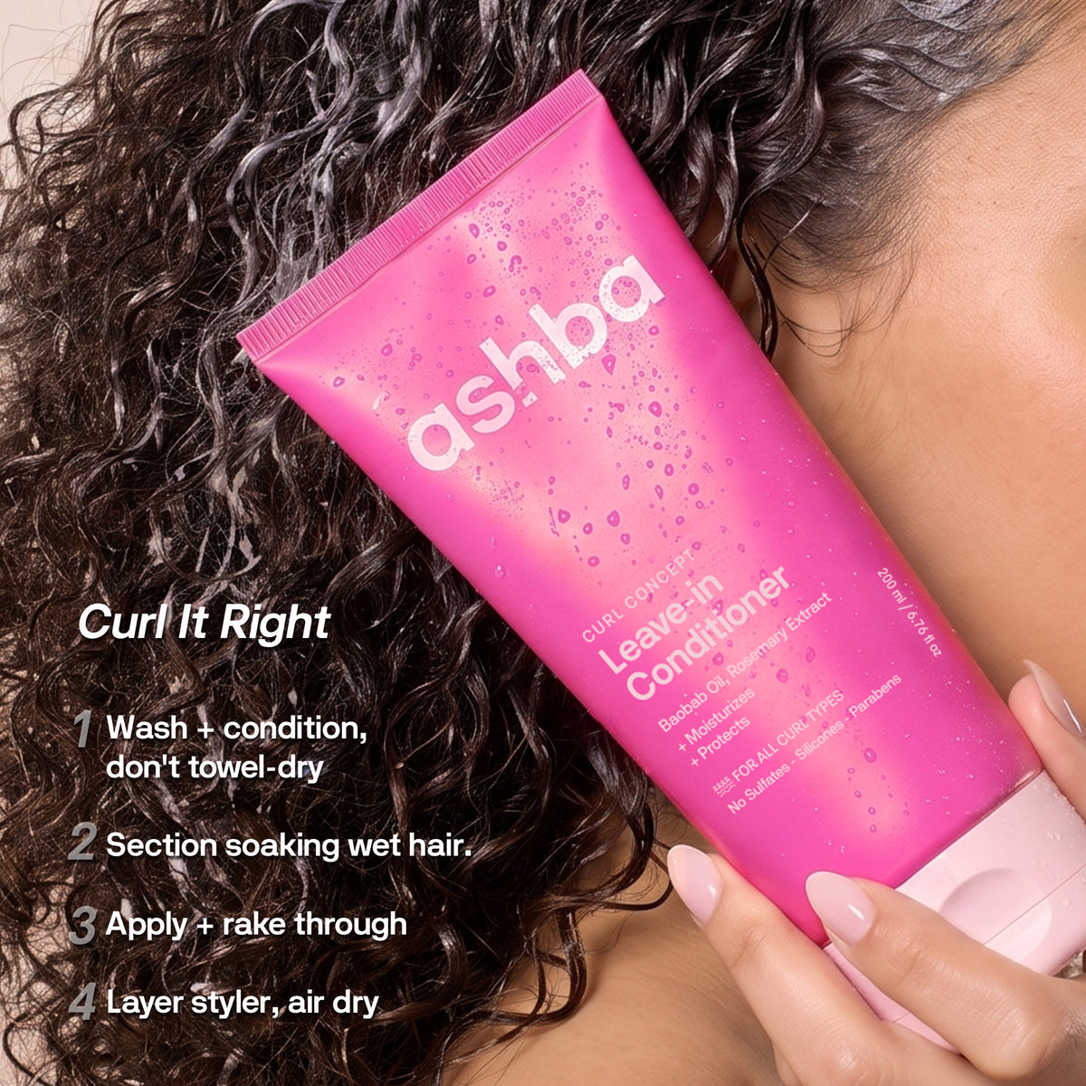 Ashba Botanics Right Ringlets® Leave-In Conditioner