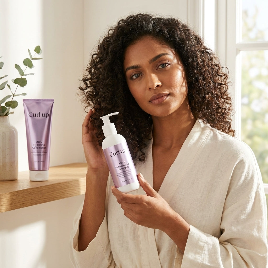 Curl Up Hair Wash Combo with Curly Hair Shampoo & Conditioner