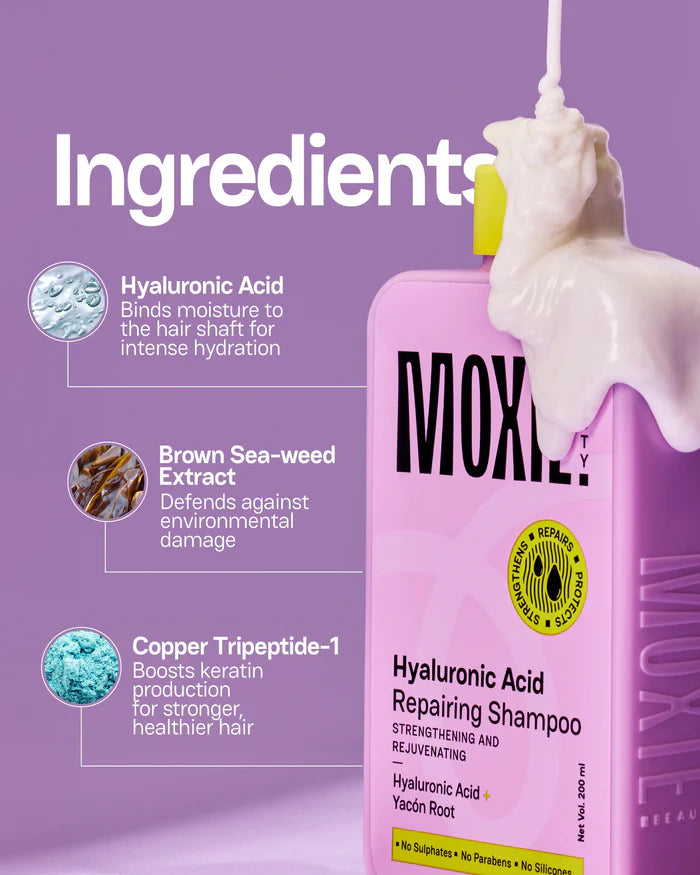 Moxie Beauty Hyaluronic Acid Repairing Shampoo - photo 6
