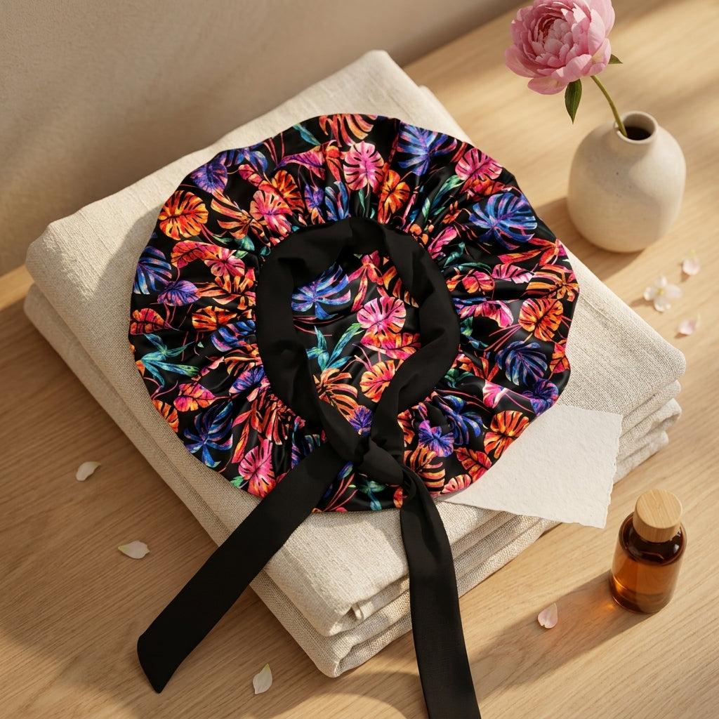 Curlyn Satin Bonnet (Printed)